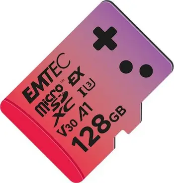 Kartë memorie EMTEC Express Gaming, 128GB, MicroSD Express 7.1, deri 880MB/s lexim, deri 700MB/s shkrim