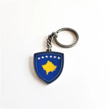 Varëse çelësash Rezniqi - Stema e Kosovës, metalike me ngjyrë të kaltër, të verdhë dhe të bardhë