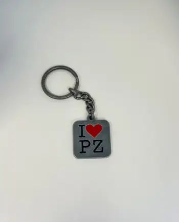 Varëse çelësash Rezniqi - “I Love PZ”, metalike e ngjyrosur me të kuqe dhe të zezë