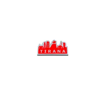 Magnet Rezniqi – Tirana, metalike e ngjyrosur me të kuqe
