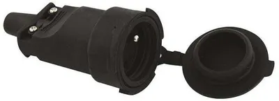 Prizë portative Emos (P0044), w/u 10/16A, 250V, 2P+Z, IP65, e zezë - 1