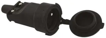 Prizë portative Emos (P0044), w/u 10/16A, 250V, 2P+Z, IP65, e zezë