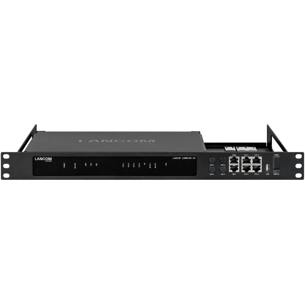 Mbajtës LANCOM CPE blackline Rack Mount Plus, 1U, i zi - 1