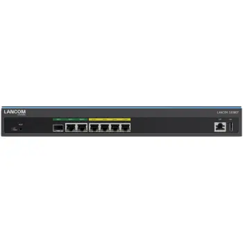 Router SD-WAN LANCOM 1930EF, 6 porta LAN, 1U, metal, Gigabit Ethernet, ngjyrë e zezë