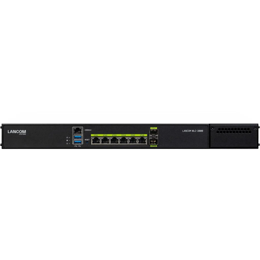 Kontroller Wi-Fi LANCOM WLC-2000, 19U, 2 fan, rackmount, e zezë - 1