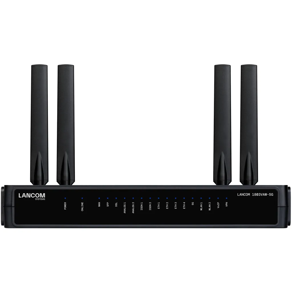 Router SD-WAN LANCOM 1803VAW-5G, VoIP, Wi-Fi 6, 5G, 4 antena, zi - 1
