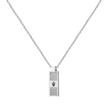 Qafore për meshkuj Maserati JM423AVD20, 50 cm, e argjendtë