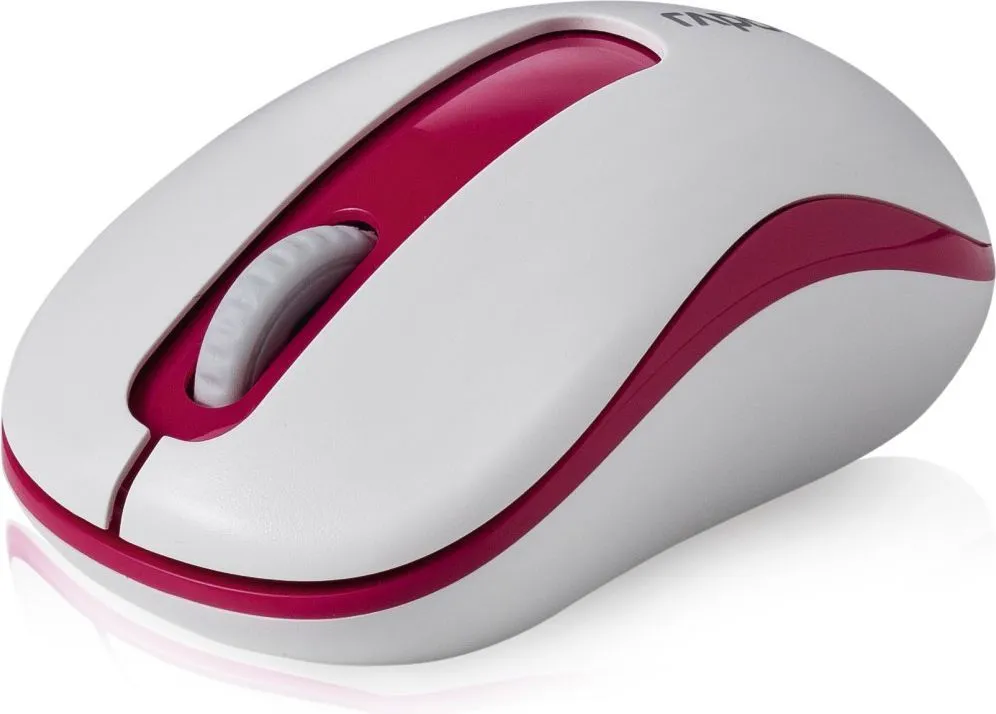 Maus Rapoo M10PLUS, wireless, USB, i bardhë dhe i kuq - 2