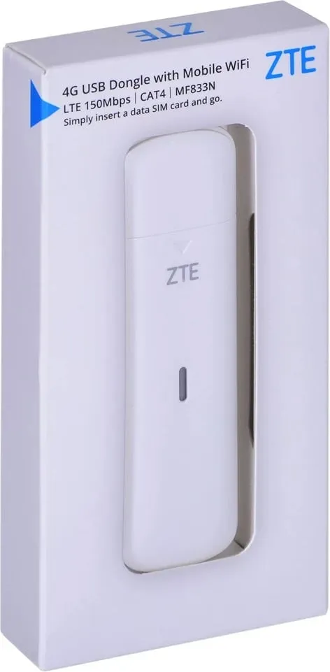 Modem Celular ZTE MF833N, ngjyrë e bardhë - 3