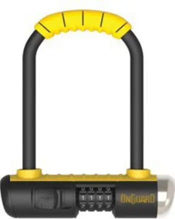 Dry për biçikleta OnGuard Combo Mini 8013C, tip-U, i verdhë / i zi