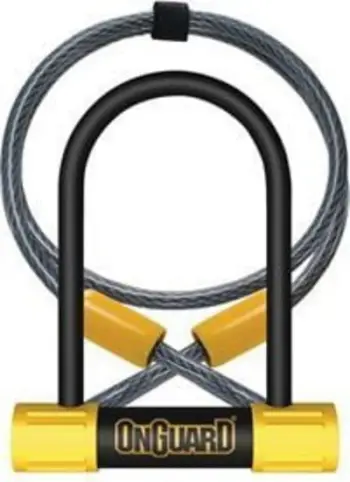 Bravë për biçikletë OnGuard Bulldog Mini DT 8015, e zezë/verdhë