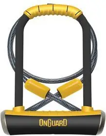 Dry për biçikletë OnGuard PitBull Mini LS 8007DT + litar, i zi