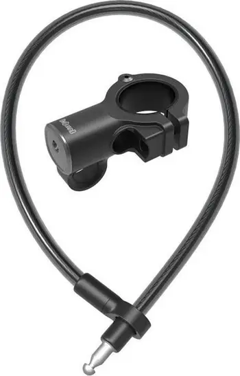 Bravë sigurie për trotinet elektrik OnGuard 8288, kabllo çeliku 12mm 150cm, me 2 çelësa, e zezë