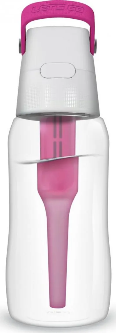 Shishe me filtër Dafi, 700ml, transparente/rozë - 1
