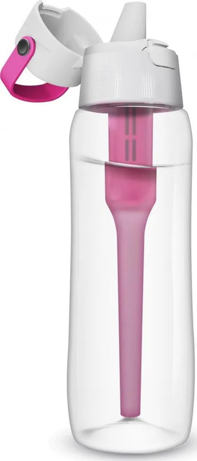 Shishe me filtër Dafi, 700ml, transparente/rozë - 2
