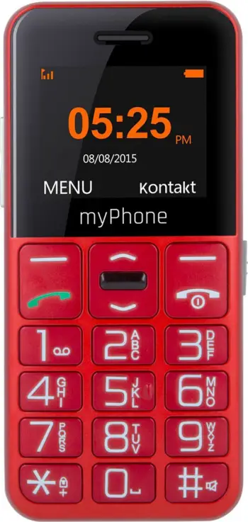 Celular myPhone Halo EASY, 1.77 inç, 1000 mAh, 32GB, i kuq