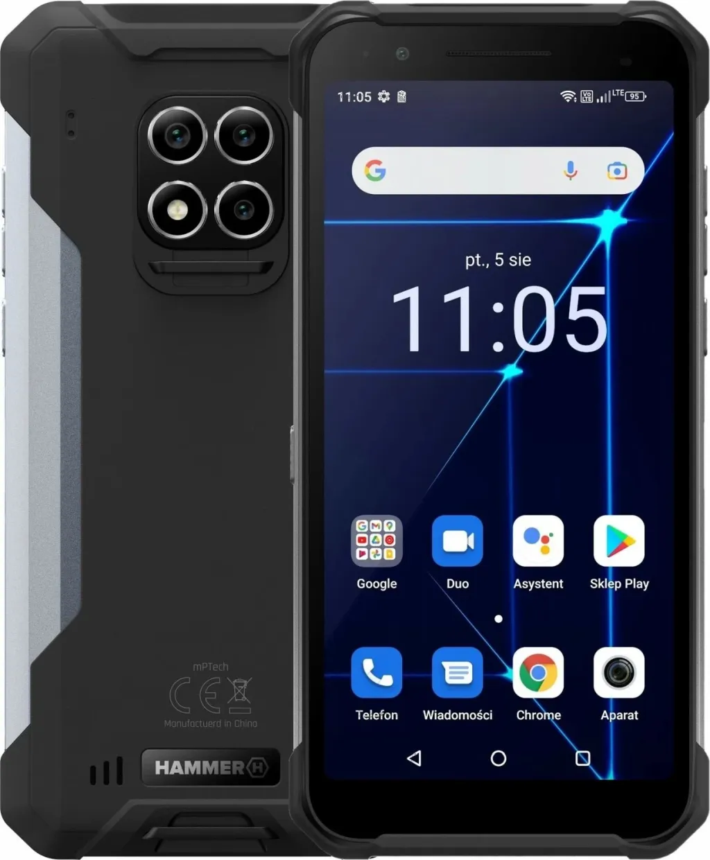 Celular myPhone Hammer Construction eSIM, 6/128GB, i zi - 1