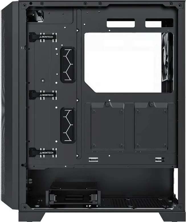 Kasë Montech SKY ONE Lite ARGB, e zezë, Midi Tower - 4