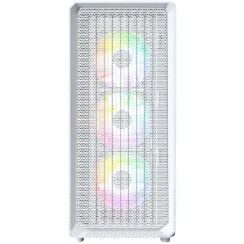 Kase PC Montech X5, Mid Tower, 4 ventillatorë ARGB, e bardhë