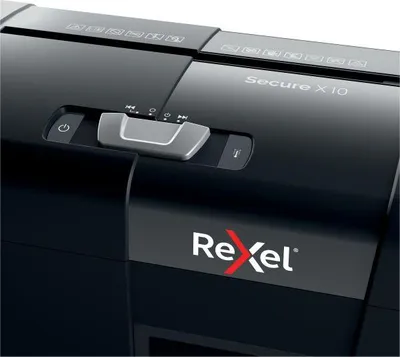 Grirëse letrash Rexel Secure X10, P-4, e zezë - 11