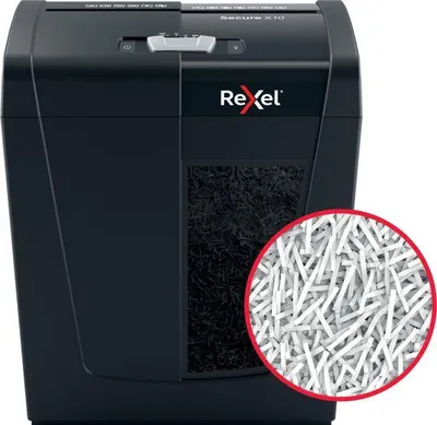 Grirëse letrash Rexel Secure X10, P-4, e zezë - 4