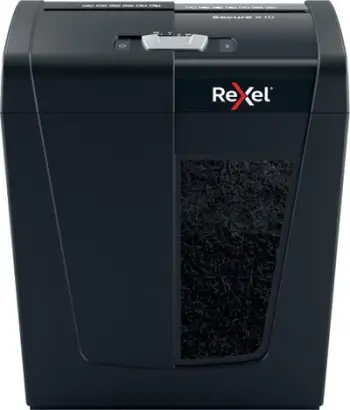 Grirëse letrash Rexel Secure X10, P-4, e zezë