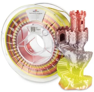 Filament 3D Spectrum 81020 PLA Silk Rainbow, 1.75mm, 1000g, Earth Blend - 1