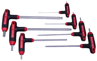 Set kaçavidash T Würth, REDSTRIPE, kokë sferike, 7copë - 1