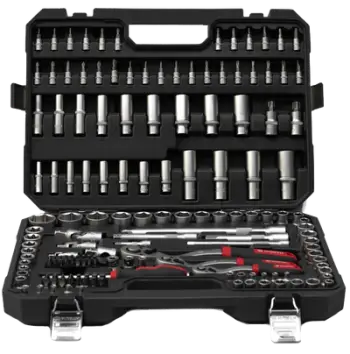 Set arpion me çelësa kokë, Würth, 1/4", 3/8", 1/2", 6 këndore, 154copë