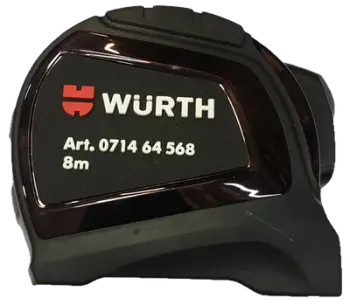 Metër xhepi, Würth Premium, 25mm, L8m