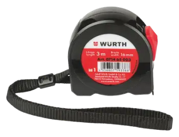 Metër xhepi, Würth, 16mm, L3m