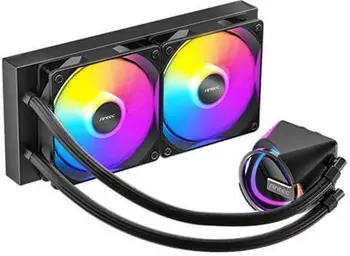 Ftohës uji për procesor Antec Skeleton 240, radiator 240 mm, ARGB, i zi