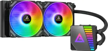Ftohës i lëngshëm Antec SYMPHONY 240, ARGB, 2x12cm, i zi