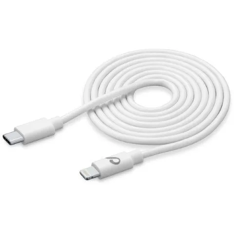 Kabllo Cellularline USB-C to Lightning, 2m, e bardhë - 1