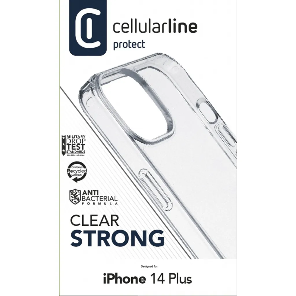 Mbrojtëse Cellularline CLEARDUOIPH14MAXT, për iPhone 14 Max, transparente - 3
