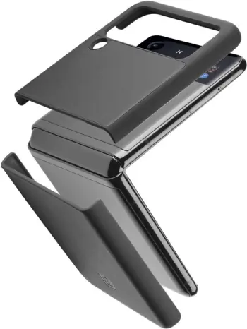 Mbrojtëse Cellularline Fit Duo për Samsung Galaxy Z Flip4, e zezë