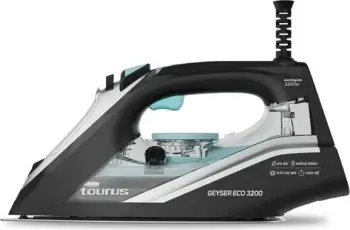 Hekur me avull Taurus Geyser ECO 3200, 3200W, pllaka qeramike, i zi