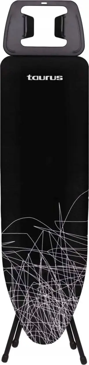 Dërrasë hekurosjeje Taurus Argenta Black, 110 x 32 cm, lartësi e rregullueshme, e zezë