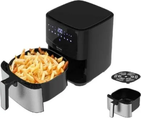 Fritezë me ajër të nxehtë Taurus AF1450XD, 5 L, e zezë, çelik inox - 1