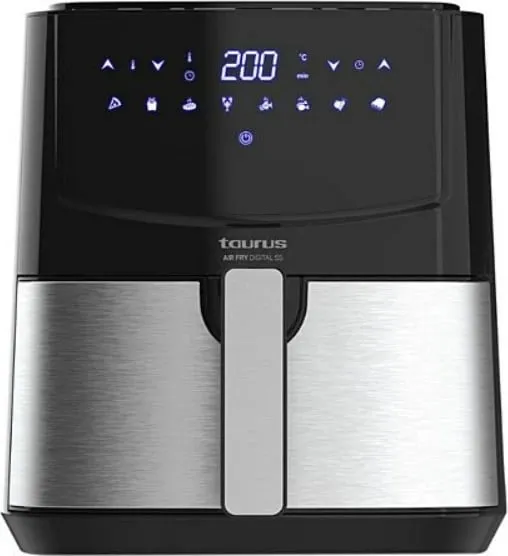 Fritezë me ajër të nxehtë Taurus AF1450XD, 5 L, e zezë, çelik inox - 2