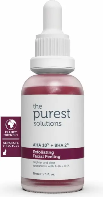 Serum eksfoliues për fytyrë The Purest Solutions AHA 10 % + BHA 2%, 30 ml