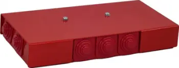 Kuti lidhëse kundër zjarrit Simet PIP-2AN R3x3x4, E90, 197x103x30mm, e kuqe