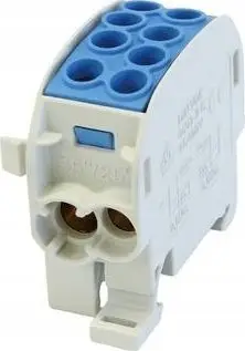 Bllok shpërndarës Simet SCB 35-Cu, 1-pol, 125A, 2x4-35mm² 2x2.5-25mm², blu