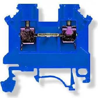 Lidhës Simet Rail ZSG 1-4.0Nn 2-tel 4mm(11321313), i kaltër