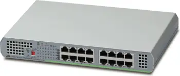 Switch Allied Telesis GS910/16, 16 porta, Gigabit Ethernet, unmanaged, gri