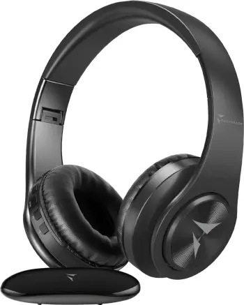 Kufje wireless Techmade për TV, të zeza