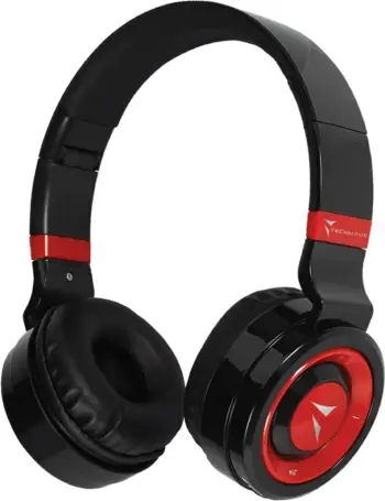 Kufje Techmade Wireless BT+ Mikrofon, e kuqe
