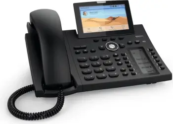 Telefon IP tavoline, Snom, D385 / 4340, ekran me ngjyra, zi