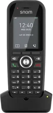 Telefon IP DECT Snom M30, handset, ekran me ngjyra, i zi