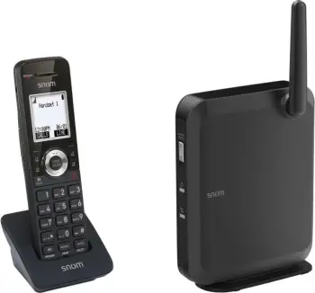 Telefon DECT Snom 110 SC, Mbështjellës pa tela, Speakerphone, 1000 kontakte, Caller ID, Ngjyrë e zezë